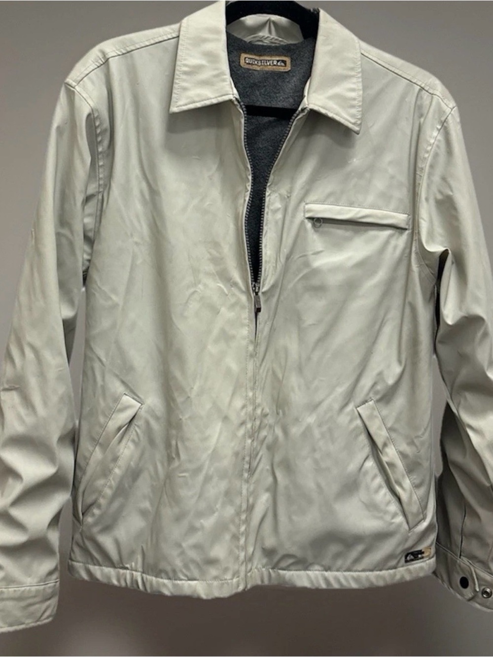 Quiksilver Men's Creme Polyurethane Fleece Jacket
